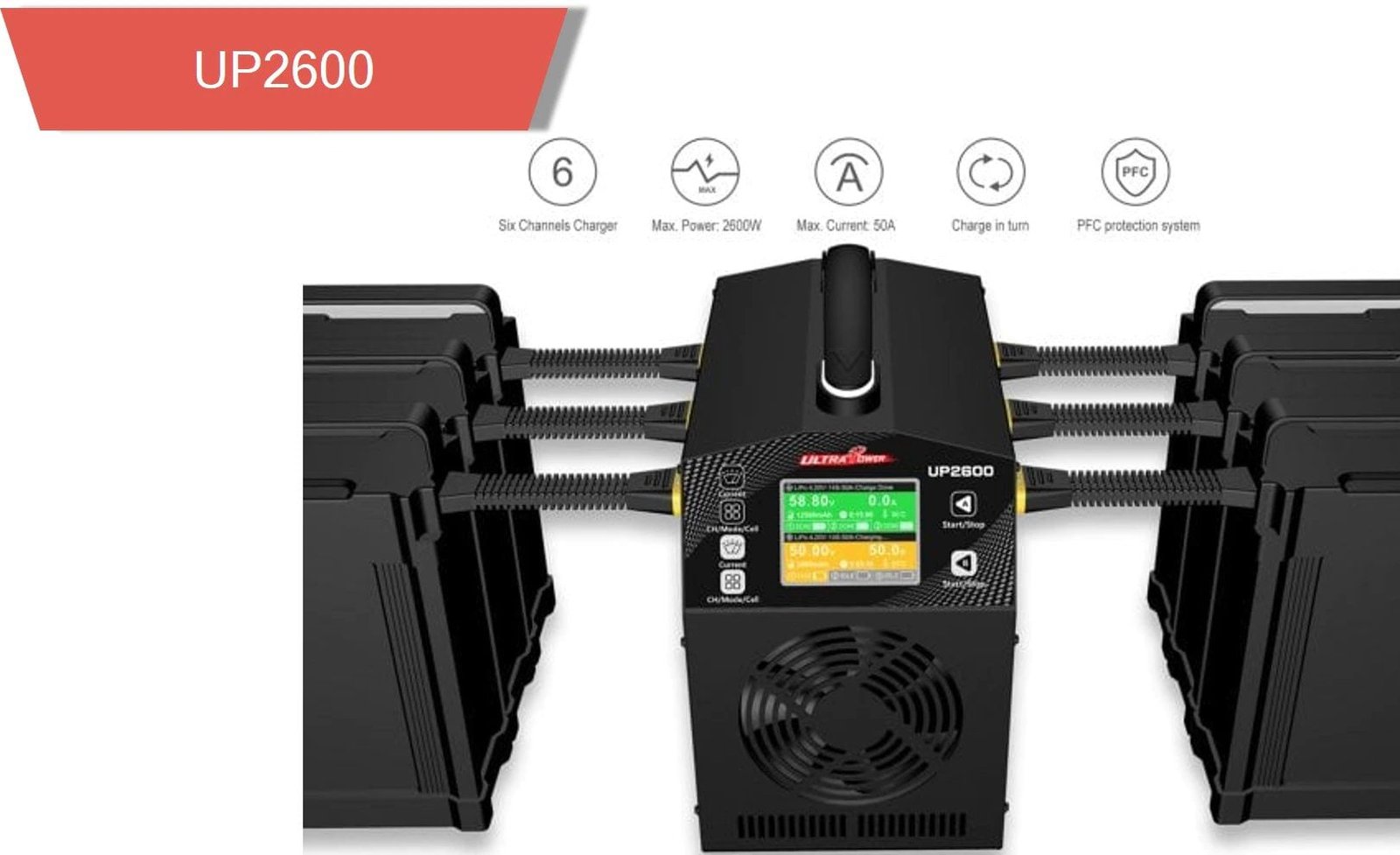 Up2600 2 - up2600,ultra power charger,lipo charger,battery uav charger - motionew - 1