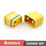 Amass AS300E-M/F ultrasonic welding copper silver plated 150A waterproof high current connector