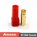 XT150-M/F Genuine Amass gold-plated plug 120A high current red black blue 6mm banana head pack of 5 pieces - Image 7