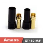 XT150-M/F Genuine Amass gold-plated plug 120A high current red black blue 6mm banana head pack of 5 pieces - Image 4
