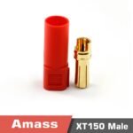 XT150-M/F Genuine Amass gold-plated plug 120A high current red black blue 6mm banana head pack of 5 pieces - Image 10