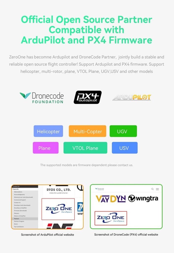 Ardupilot px4 compatible flight controller